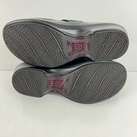 Ariat Shasta Mule Clog Women's Size 6 M Black Leather Harness Western Braided - Picture 10 of 10